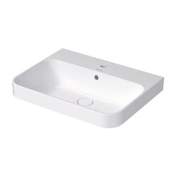 Duravit Happy D.2 Plus Aufsatzbecken 600mm, Weiß Hochglanz, WonderGliss, rechtecki... DURAVIT-23606000001 4053424896939 (Abb. 1)