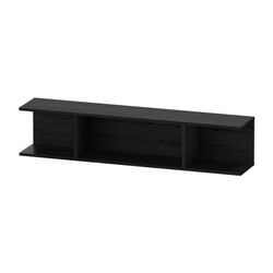 Duravit Ketho.2 Wandregal 150x800x170mm, Eiche Schwarz, 3 offene Fächer, wandh... DURAVIT-K21208016160000 4063382811684 (Abb. 1)