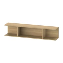 Duravit Ketho.2 Wandregal 150x800x170mm, Natur Eiche, 3 offene Fächer, wandhän... DURAVIT-K21208030300000 4063382811714 (Abb. 1)