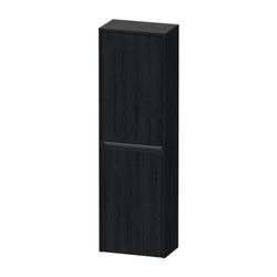 Duravit Ketho.2 Halbhochschrank Dekor 240x400x1320mm Eiche Mattschwarz, 2 Türe... DURAVIT-K21319L16160000 4063382817136 (Abb. 1)