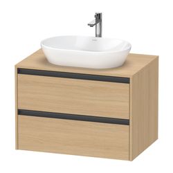 Duravit Ketho.2 Konsolenwaschtischunterbau wandh. 550x800x568mm Natur Eiche Ma... DURAVIT-K24895030300000 4063382826961 (Abb. 1)