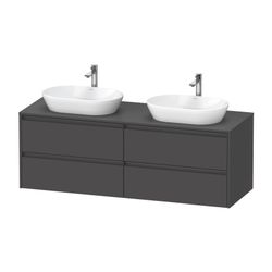 Duravit Ketho.2 Konsolenwaschtischunterbau wandh 550x1600x568mm B, Graphit Mat... DURAVIT-K24899B49490000 4063382826701 (Abb. 1)