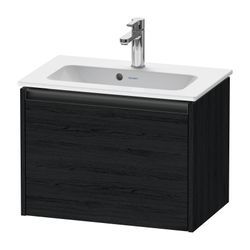 Duravit Ketho.2 Waschtischunterbau wandh. 390x610x440mm, Compact Eiche Mattsch... DURAVIT-K25055016160000 4063382812506 (Abb. 1)