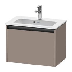 Duravit Ketho.2 Waschtischunterbau wandh. 390x610x440mm, Compact Basalt Matt, ... DURAVIT-K25055043430000 4063382812551 (Abb. 1)