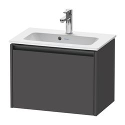 Duravit Ketho.2 Waschtischunterbau wandh. 390x610x440mm, Compact Graphit Matt,... DURAVIT-K25055049490000 4063382812568 (Abb. 1)
