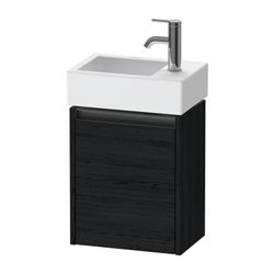 Duravit Ketho.2 Waschtischunterbau wandh. 238x364x440mm L, Eiche Mattschwarz, ... DURAVIT-K25071L16160000 4063382822055 (Abb. 1)