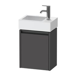 Duravit Ketho.2 Waschtischunterbau wandh. 238x364x440mm L, Graphit Matt, Griff... DURAVIT-K25071L49490000 4063382822116 (Abb. 1)