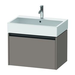 Duravit Ketho.2 Waschtischunterbau wandhäng. 460x684x440mm, Basalt Matt/ Griff... DURAVIT-K25076043430000 4063382823670 (Abb. 1)