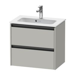 Duravit Ketho.2 Waschtischunterbau wandhäng. 390x610x549mm, Compact, Betongrau... DURAVIT-K25255007070000 4063382812797 (Abb. 1)