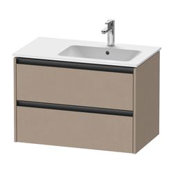 Duravit Ketho.2 Waschtischunterbau wandhäng. 480x810x549mm, R Leinen Matt, Gri... DURAVIT-K25268075750000 4063382821676 (Abb. 1)