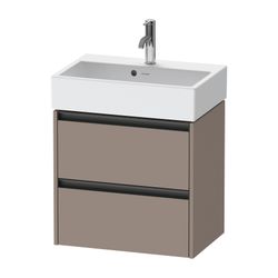 Duravit Ketho.2 Waschtischunterbau wandh. 390x584x549mm, Compact, Basalt Matt,... DURAVIT-K25273043430000 4063382822840 (Abb. 1)