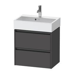 Duravit Ketho.2 Waschtischunterbau wandhäng. 390x584x549mm, Compact Graphit Ma... DURAVIT-K25273049490000 4063382822857 (Abb. 1)