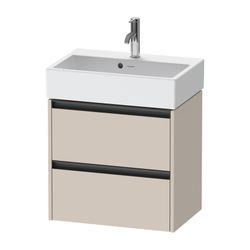 Duravit Ketho.2 Waschtischunterbau wandh. 390x584x549mm, Compact, Taupe Matt, ... DURAVIT-K25273091910000 4063382822871 (Abb. 1)