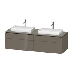 Duravit L-Cube Konsolenwaschtischunterbau wandh 550x1620x482mm Flanell Grau HG... DURAVIT-LC4873B89890000 4063382904911 (Abb. 1)