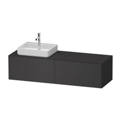 Duravit White Tulip Konsolenwaschtischunterbau wandh. 550x1600x408mm L, Graphi... DURAVIT-WT4864L58580000 4063382904058 (Abb. 1)
