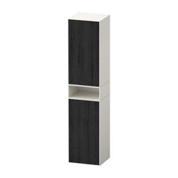 Duravit Zencha Hochschrank Dekor 360x400x1760mm Eiche Mattschwarz/Weiß SM, 2 T... DURAVIT-ZE1353L16840000 4063382830777 (Abb. 1)