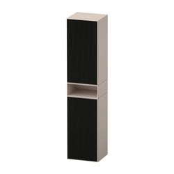 Duravit Zencha Hochschrank Dekor 360x400x1760mm Schwarz Linienstruktur/Taupe S... DURAVIT-ZE1353R63830000 4063382830968 (Abb. 1)