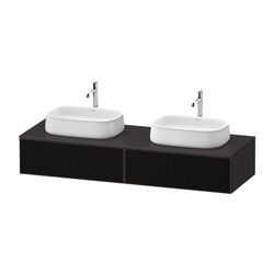 Duravit Zencha Konsolen-WTU wandh 550x1600x281mm B, Schwarz Linienstr./Graphit... DURAVIT-ZE4815B63800000 4063382843883 (Abb. 1)
