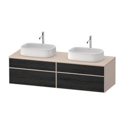 Duravit Zencha Konsolen-WTU wandh. 550x1600x442mm B, Eiche Mattschwarz/Taupe S... DURAVIT-ZE4825B16830000 4063382839404 (Abb. 1)