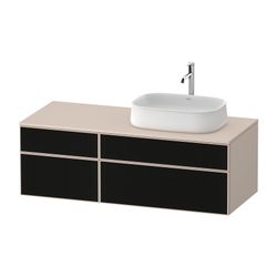 Duravit Zencha Konsolen-WTU wandh 550x1300x442mm Schwarz Linienstr./Taupe SM G... DURAVIT-ZE4827063830000 4063382833808 (Abb. 1)