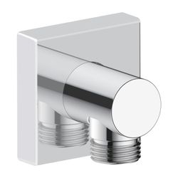 Duravit Wandanschlussbogen 55x102mm, Eckig, Chrom Hochglanz, Rosette eckig, Rückf... DURAVIT-UV0630011010 4063382938190 (Abb. 1)