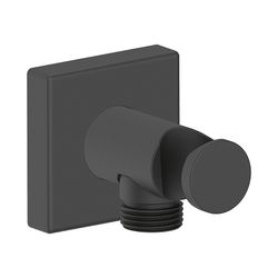 Duravit Wandanschlussbogen 55x102mm, Eckig, Mattschwarz, Rosette eckig, Rückfluss... DURAVIT-UV0630010046 4063382938183 (Abb. 1)