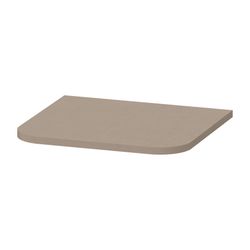 Duravit Happy D.2 Abdeckplatte, Halbrund, 364x403x16mm, Leinen Matt, mit Befestigu... DURAVIT-HP030007575 4063382003690 (Abb. 1)