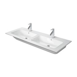 Duravit ME by Starck Doppelwaschtisch 490x1300x180mm wh, Weiß SM, Rechteckig, Wond... DURAVIT-23361332001 4053424892955 (Abb. 1)