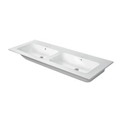 Duravit ME by Starck Doppelwaschtisch 490x1300x180mm wh, Weiß Hochglanz, Rechtecki... DURAVIT-23361300601 4053424328171 (Abb. 1)