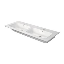 Duravit ME by Starck Doppelwaschtisch 490x1300x180mm wh, Weiß SM, Rechteckig, Wond... DURAVIT-23361332001 4053424892955 (Abb. 1)