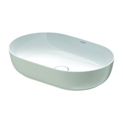Duravit Luv Aufsatzbecken 600mm Weiß Hochglanz/Grau Seidenmatt, WonderGliss, DuraC... DURAVIT-03796023001 4053424442341 (Abb. 1)