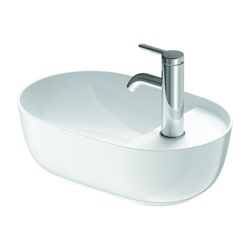 Duravit Luv Aufsatzbecken 420mm, Weiß Hochglanz, DuraCeram, Oval, mit HLB, ohne Übe... DURAVIT-0381420000 4053424177182 (Abb. 1)