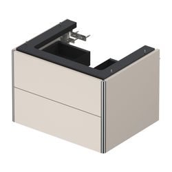 Duravit XSquare Waschtischunterbau wandhäng. 460x584x397mm Taupe Matt, Grifflos, 2... DURAVIT-XS416109191 4053424523705 (Abb. 1)