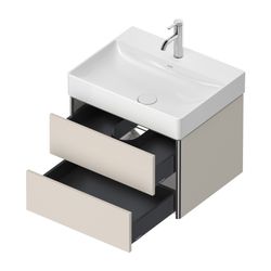 Duravit XSquare Waschtischunterbau wandhäng. 460x584x397mm Taupe Matt, Grifflos, 2... DURAVIT-XS416109191 4053424523705 (Abb. 1)