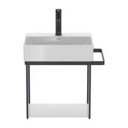 Duravit DuraSquare Metallkonsole 451x665x400mm, Mattschwarz, unter Waschtisch mit H... DURAVIT-0031024600 4053424418230 (Abb. 1)