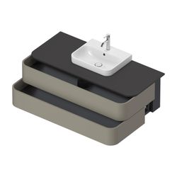 Duravit Happy D.2 Konsolenwaschtischunterbau wandh 550x1300x408mm ohne KSP Ste... DURAVIT-HP4972092920010 4063382262431 (Abb. 1)
