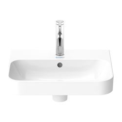 Duravit Happy D.2 Plus Aufsatzbecken 500mm, Weiß Hochglanz, WonderGliss, rechtecki... DURAVIT-23605000001 4053424896830 (Abb. 1)