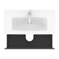 Duravit L-Cube Waschtischunterbau wandh. 391x820x550mm Compact, Graphit Matt, Grif... DURAVIT-LC625704949 4053424452289 (Abb. 1)