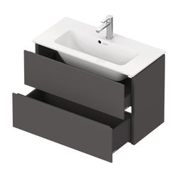 Duravit L-Cube Waschtischunterbau wandh. 391x820x550mm Compact, Graphit Matt, Grif... DURAVIT-LC625704949 4053424452289 (Abb. 1)