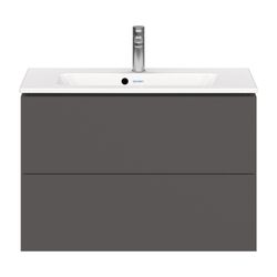 Duravit L-Cube Waschtischunterbau wandh. 391x820x550mm Compact, Graphit Matt, Grif... DURAVIT-LC625704949 4053424452289 (Abb. 1)