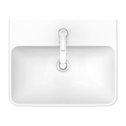 Duravit ME by Starck Waschtisch 440x550x180mm wandhäng., Weiß Hochglanz, Rechteckig... DURAVIT-2335550000 4053424021355 (Abb. 1)