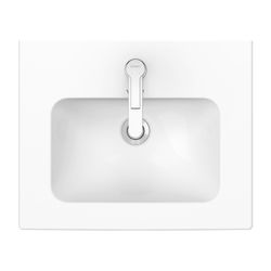 Duravit ME by Starck Waschtisch 430x530x180mm, Weiß Hochglanz, Rechteckig, 1 Waschp... DURAVIT-2336530000 4063382002075 (Abb. 1)