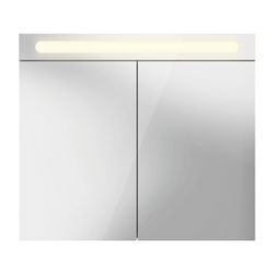 Duravit No.1 Spiegelschrank Wandmontage 148x800x700mm, Weiß, 2 Türen L/R, 2 Gl... DURAVIT-N17921000000000 4063382219756 (Abb. 1)