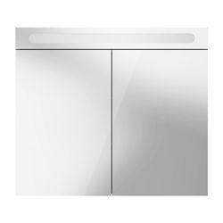 Duravit No.1 Spiegelschrank Wandmontage 148x800x700mm, Weiß, 2 Türen L/R, 2 Gl... DURAVIT-N17921000000000 4063382219756 (Abb. 1)