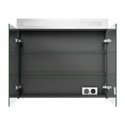 Duravit No.1 Spiegelschrank Wandmontage 148x800x700mm, Weiß, 2 Türen L/R, 2 Gl... DURAVIT-N17921000000000 4063382219756 (Abb. 1)