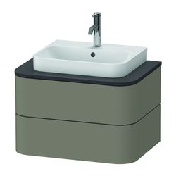 Duravit Happy D.2 Konsolenwaschtischunterbau wandh. 480x650x408mm ohne KSP Steingr... DURAVIT-HP496009292 4053424869148 (Abb. 1)