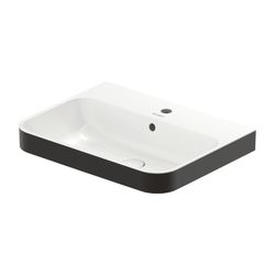 Duravit Happy D.2 Plus Aufsatzbecken 600mm, Weiß, WonderGliss, Rechteckig, mit HLB... DURAVIT-23606061001 4053424897004 (Abb. 1)