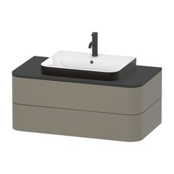 Duravit Happy D.2 Plus Aufsatzbecken 600mm, Weiß, WonderGliss, Rechteckig, mit HLB... DURAVIT-23606061001 4053424897004 (Abb. 1)