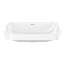 Duravit Happy D.2 Plus Aufsatzbecken 600mm, Weiß Hochglanz, WonderGliss, Rechtecki... DURAVIT-23596000001 4053424896793 (Abb. 1)