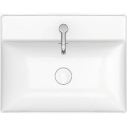 Duravit DuraSquare Aufsatzbecken 600mm, Weiß Hochglanz, DuraCeram, Rechteckig, mit ... DURAVIT-2354600041 4053424151212 (Abb. 1)